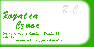 rozalia czmor business card
